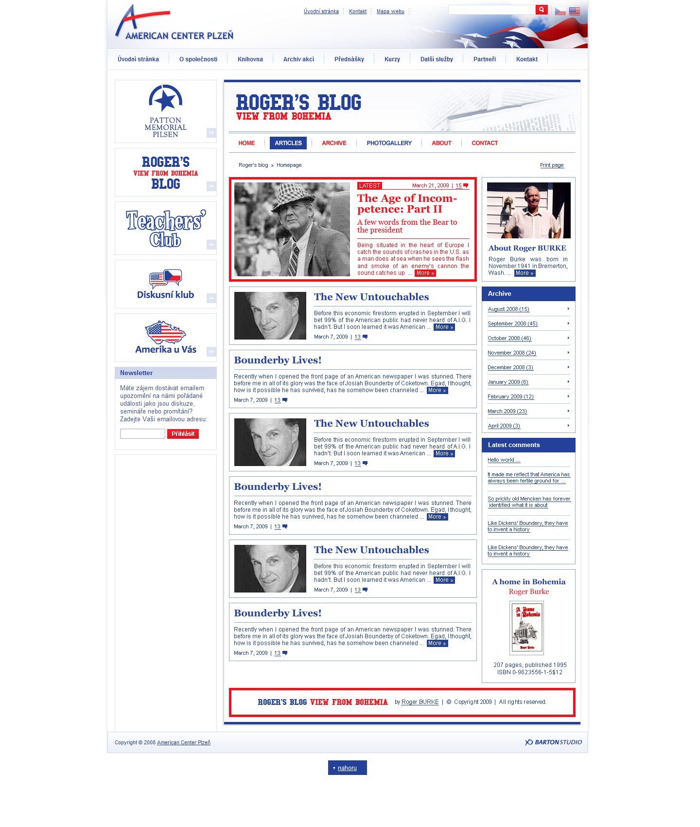 American Center Pilsen - Web Design - Roger's Blog