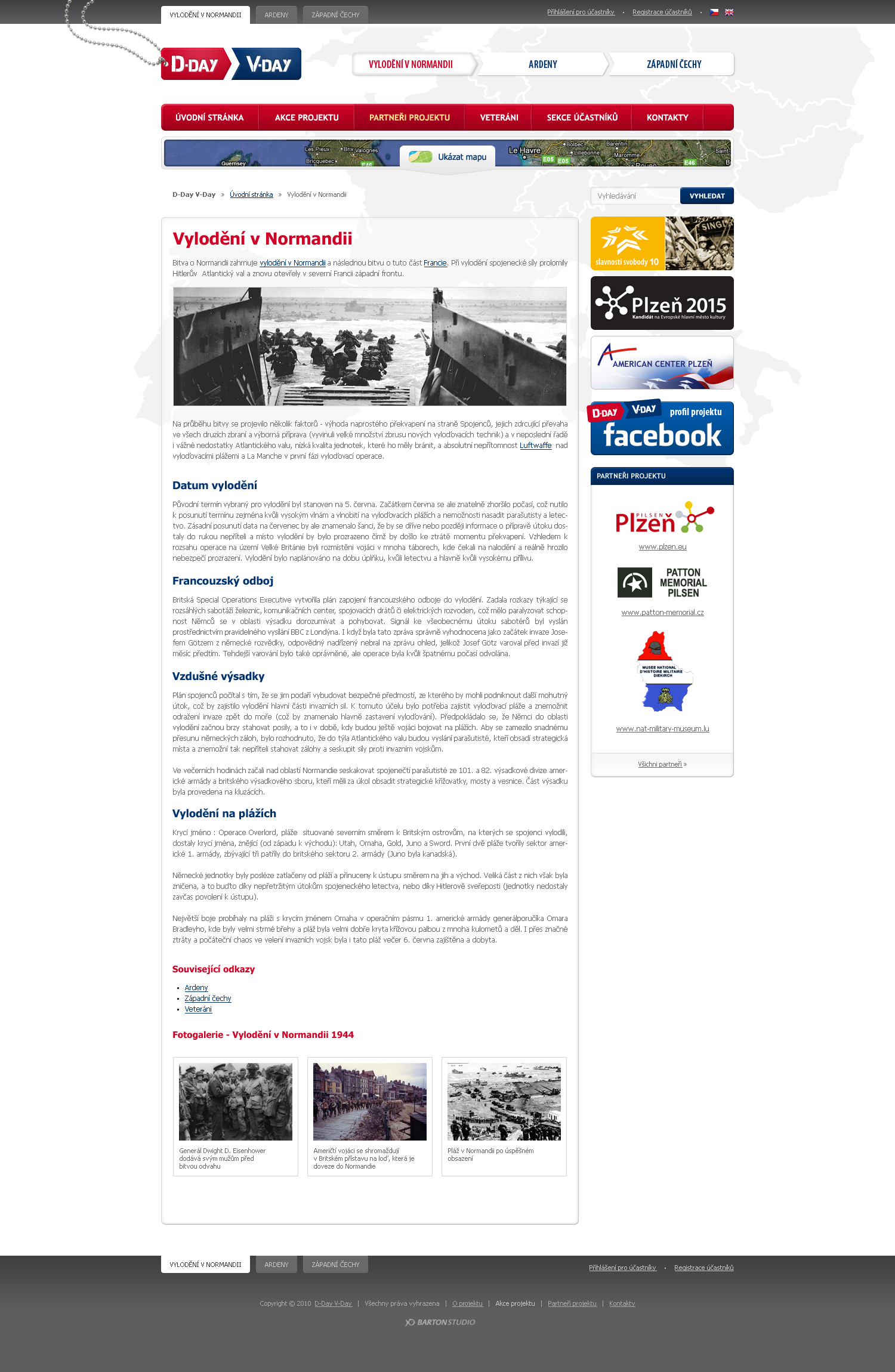 D-Day V-Day - Web Design - Normandia