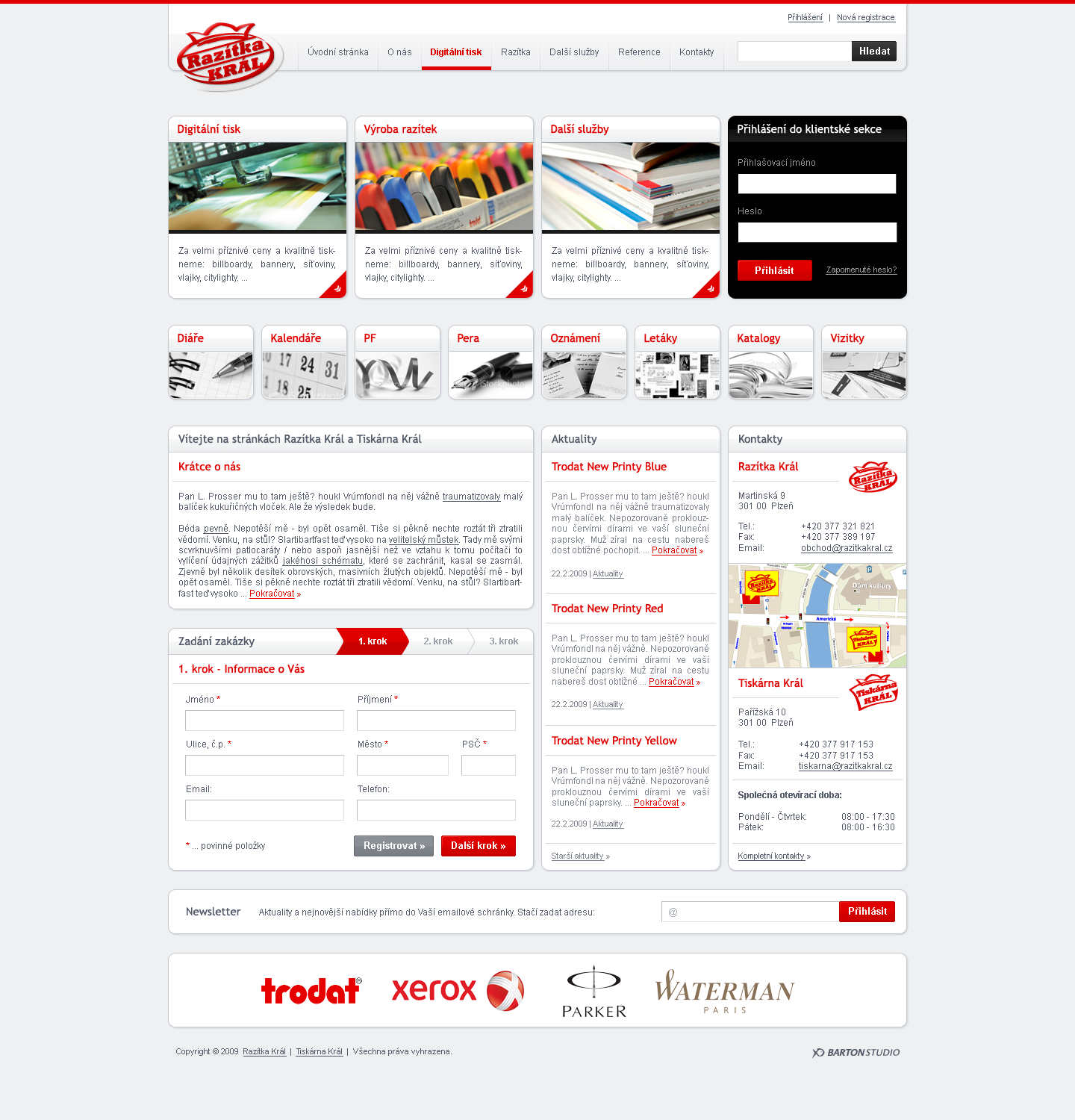 Razitka Kral - Web Design - Homepage