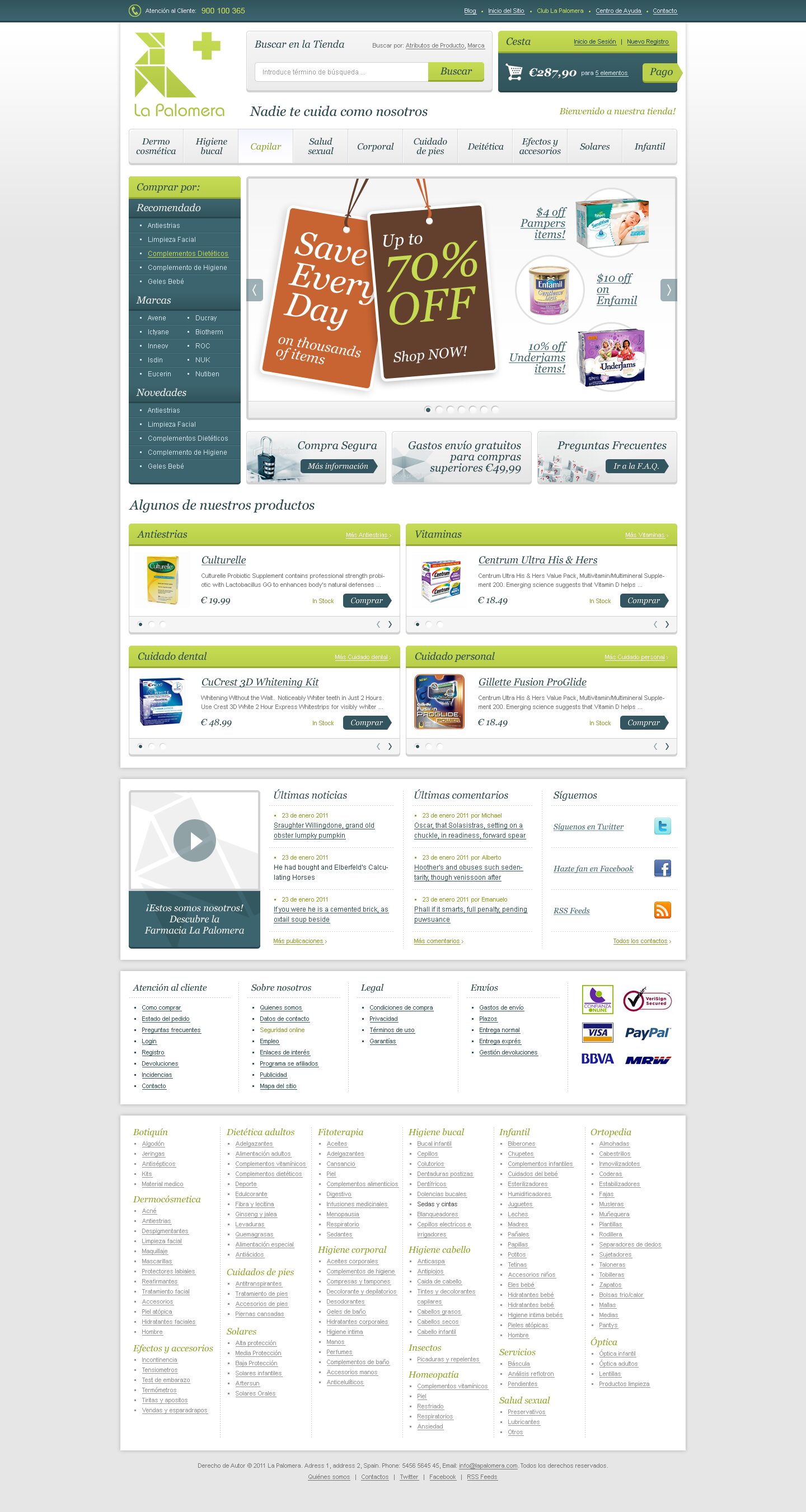 La Palomera - Web Design - Homepage