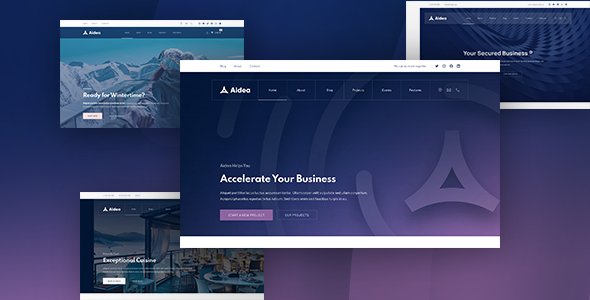 Aidea by FORQY - Preview of the Multipurpose WordPress Theme