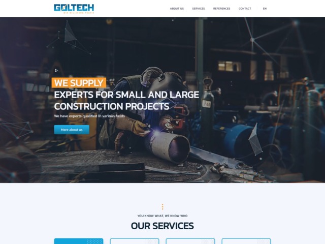 Goltech - Web Development - Homepage