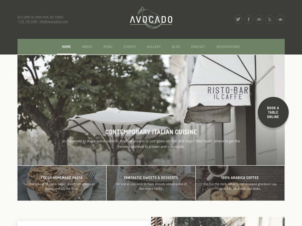 Avocado Web Design - Homepage