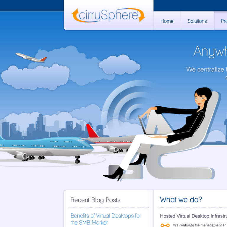 Cirrusphere Web Design - Homepage