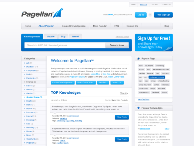 Pagellan Web Design - Homepage