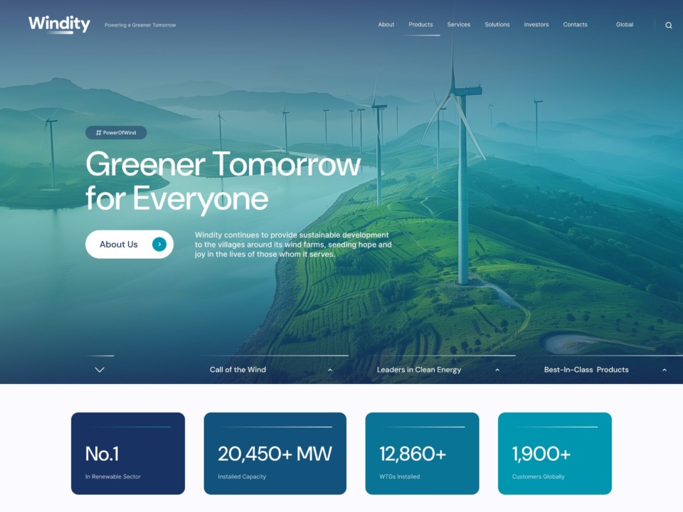 Windity - Web Design - Homepage