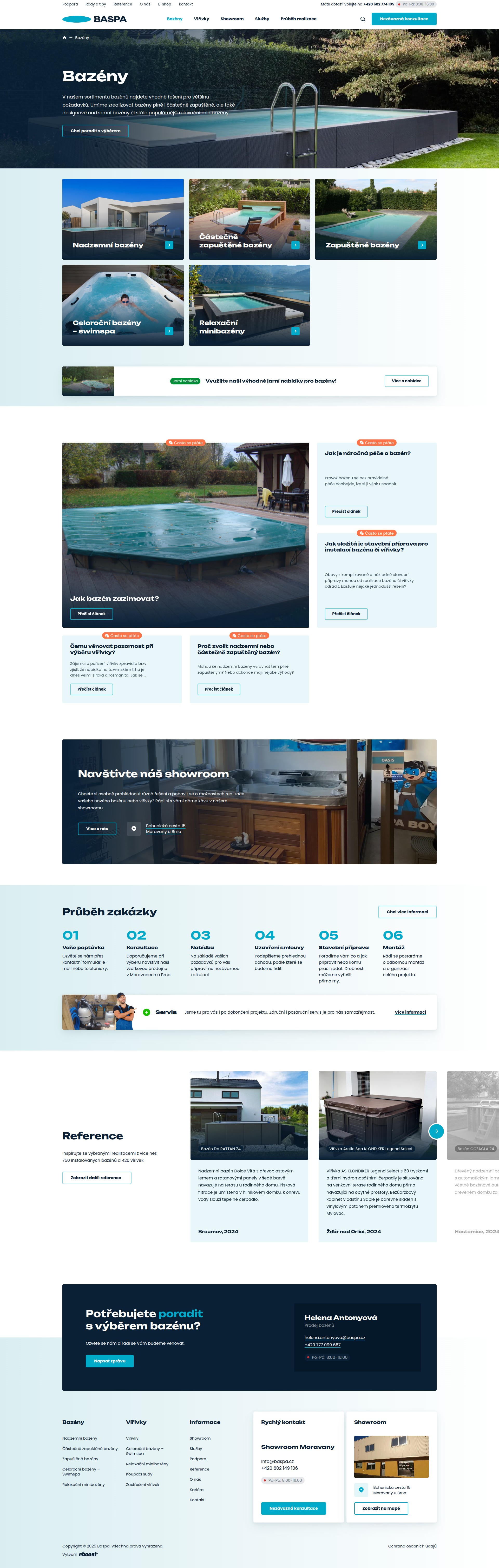 Baspa - Web Development - Products (Pools)