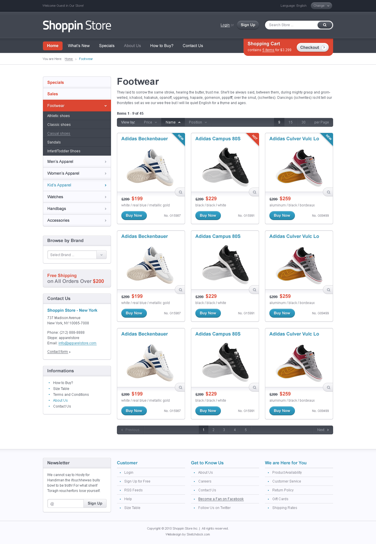 Shoppin - Web Design & Development - HTML Template - Product Category