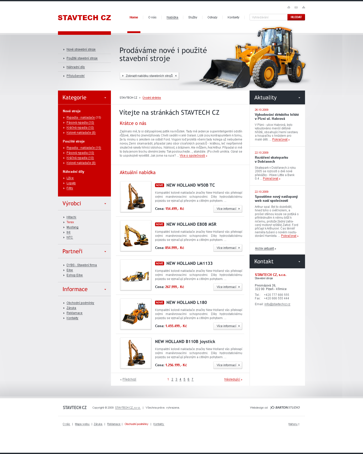 Stavtech - Web Design - Homepage