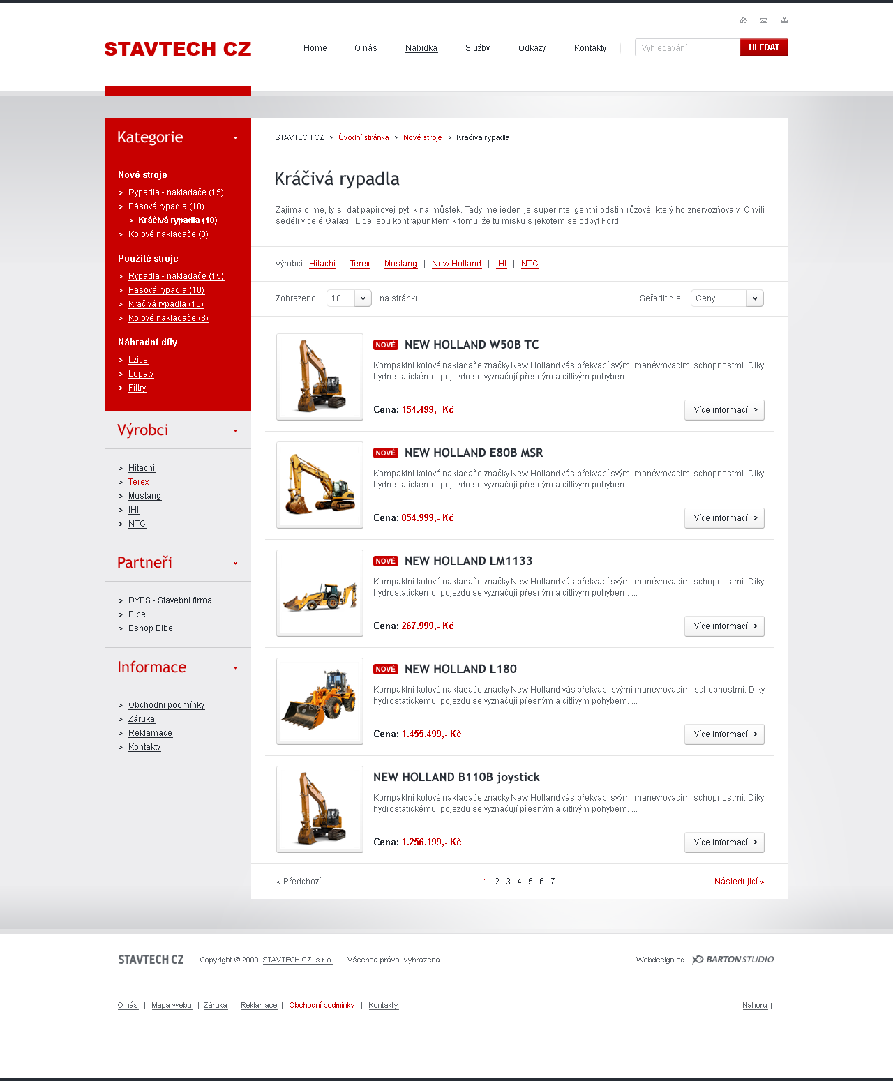 Stavtech - Web Design - Products
